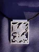 dragon plaque and onyx necklace