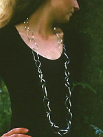 silver streamer neckpiece