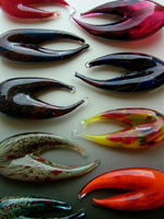 Selection of Blown Glass Lobster Claws